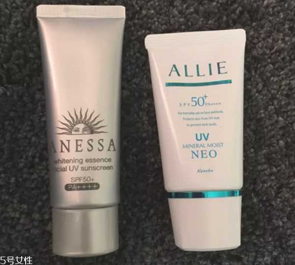 allie防晒霜和安耐晒对比测评