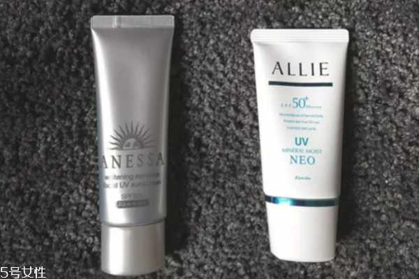 allie防晒霜和安耐晒对比测评