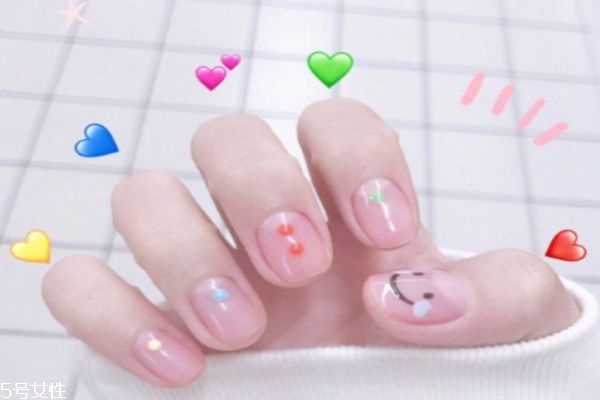 金泫雅同款美甲 泫雅美甲ins图片