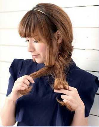 法式鱼骨辫编发方法步骤 法式鱼骨辫编发教程图解