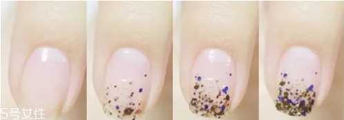 法式甜心新娘美甲怎么做 蓝色法式美甲教程