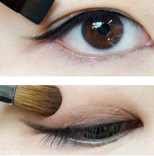 单眼皮怎么画眼线