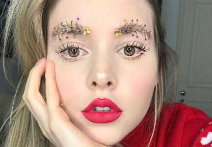 圣诞主题眉毛图片大全 圣诞主题眉毛怎么画教程 圣诞主题眉毛图片大全 圣诞主题眉毛怎么画教程