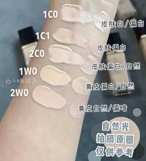 雅诗兰黛沁水粉底液色号1c0和2c0选择 雅诗兰黛沁水粉底液色号1c0和2c0选择