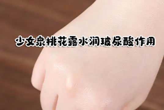 这才是少女泉桃花露水润玻尿酸作用