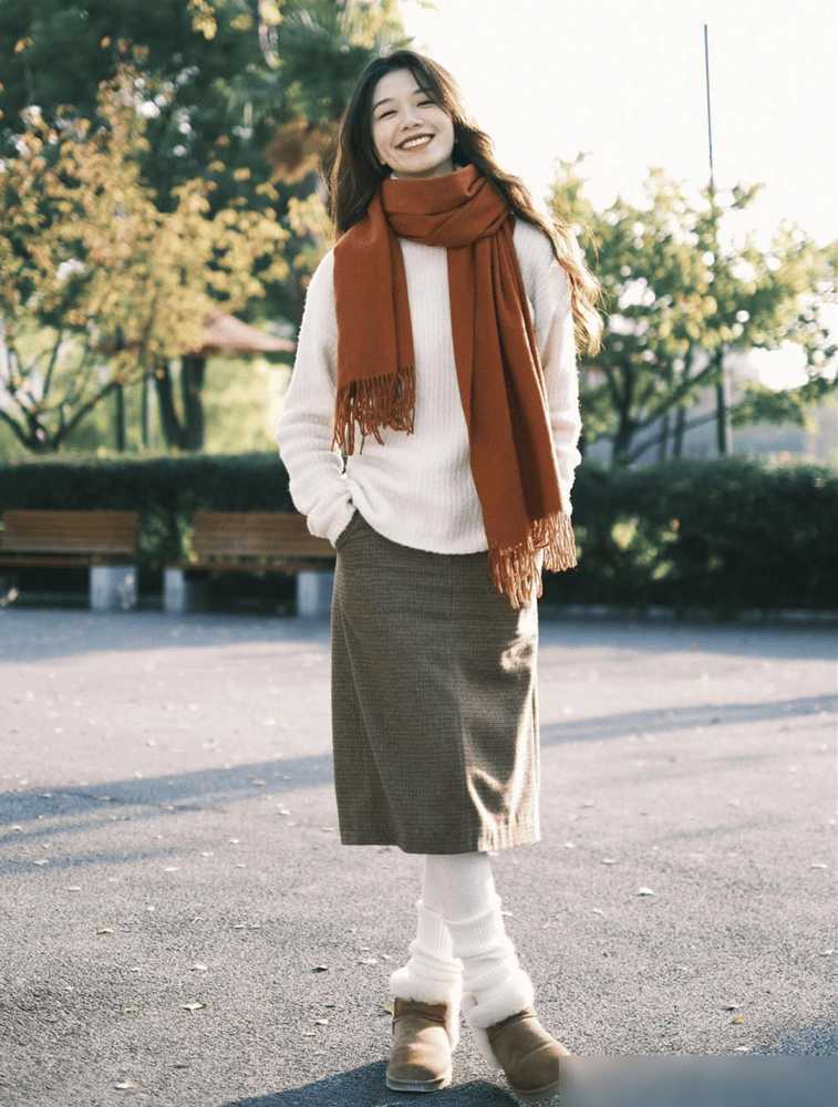 这才是最适合中年女人的打扮：短上衣+膝下裙，年轻好几岁 