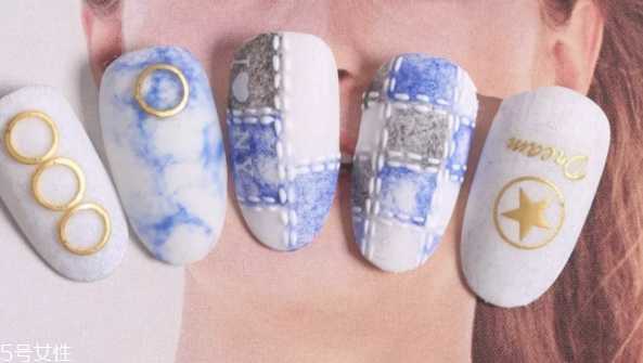 日系田园风美甲怎么做？丝绒美甲做法教程