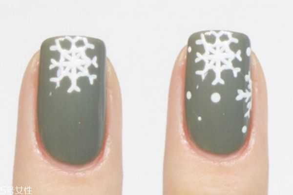 圆点爱心美甲教程 线条美甲教程