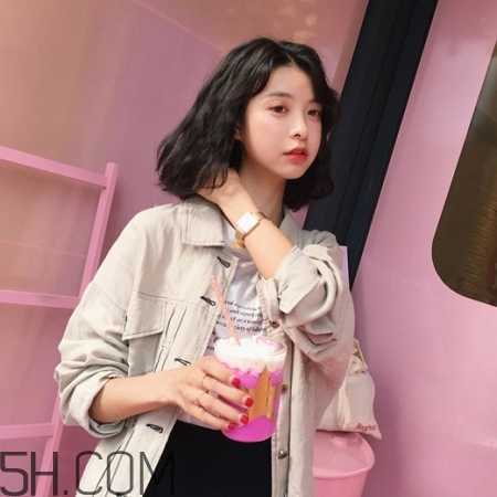 女生齐肩烫发图片大全