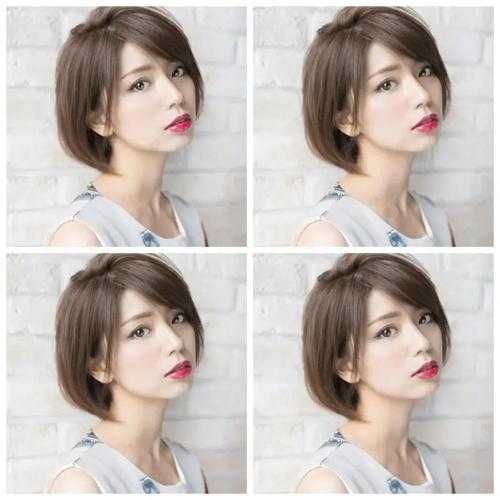 女生波波头短发发型图片 女生波波头短发发型图片