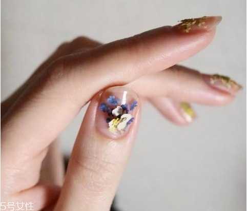 干花美甲有哪些？干花美甲图片大全