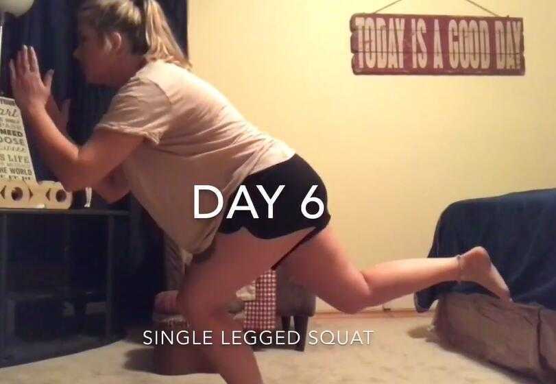 女生深蹲一个月效果图对比