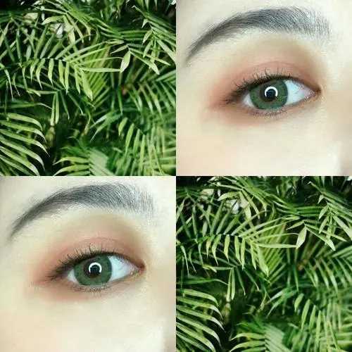 绿色美瞳配什么颜色眼影