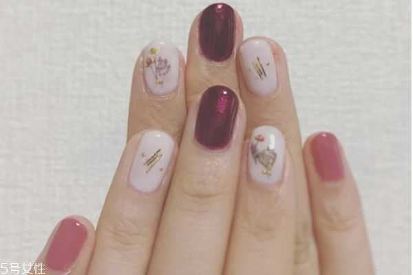 干花美甲有哪些？干花美甲图片大全