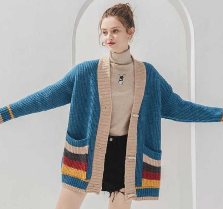 开衫毛衣里面搭配什么？开衫穿什么打底比较好