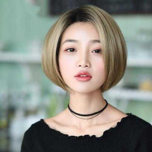 女生波波头短发发型图片 女生波波头短发发型图片