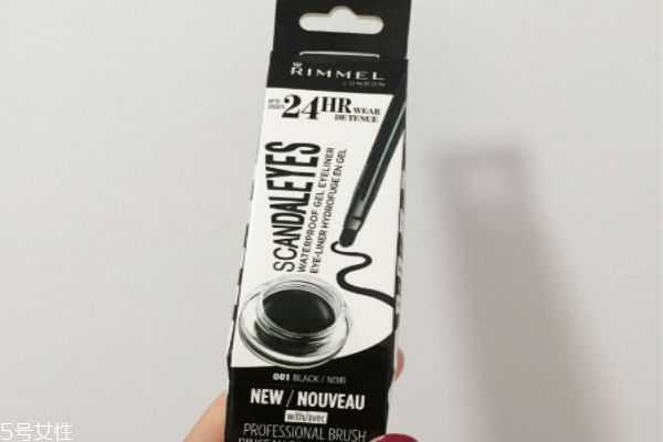 rimmel芮谜眼线膏怎么用？