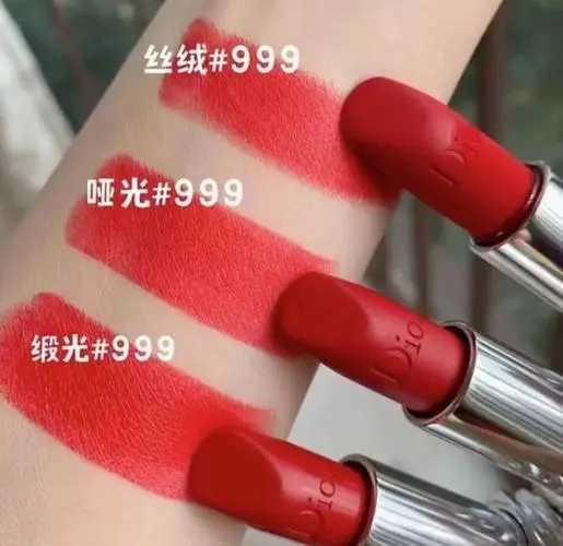 迪奥999口红哑光和丝绒和缎光的哪个好 迪奥999口红哑光和丝绒和缎光的哪个好