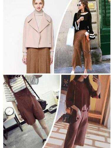 咖啡色裤子配什么颜色上衣好看