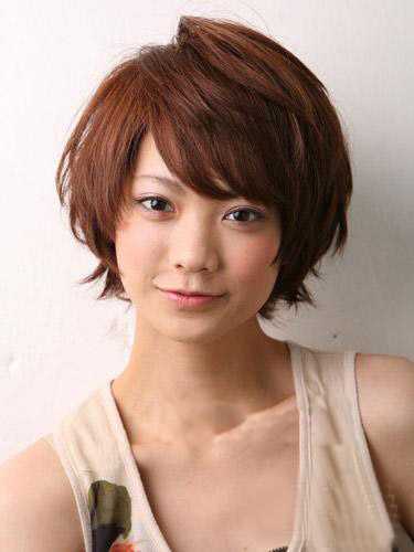 胖圆脸显瘦短发发型图片参考 胖圆脸剪什么短发好看