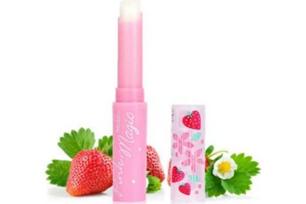 mistine草莓变色唇膏颜色