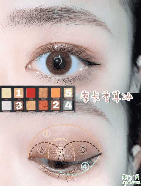 完美日记十二色圣诞小鹿眼影盘试色 完美日记眼影小鹿盘教程9