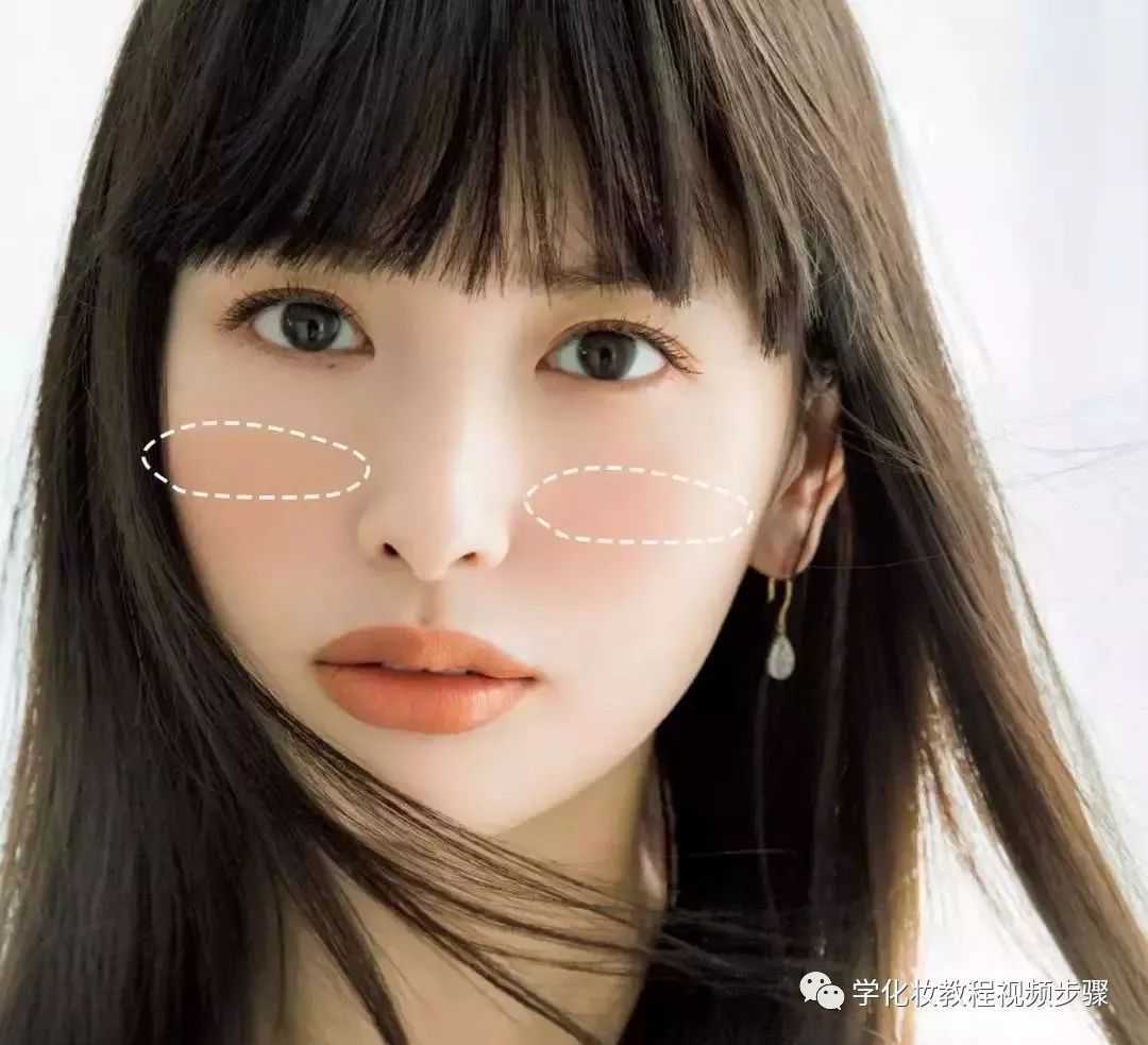 各种脸型腮红的画法图解
