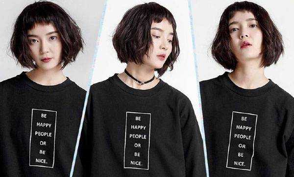 女生波波头短发发型图片 女生波波头短发发型图片