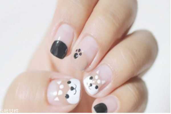 卡通手绘美甲怎么做？动物图案卡通美甲怎么做