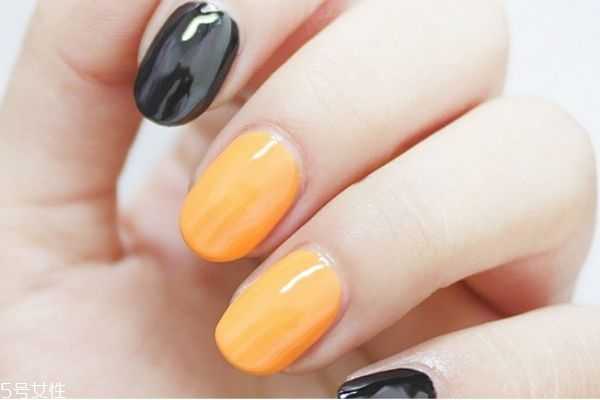 复古橘美甲教程，莫兰迪色丝绒美甲教程