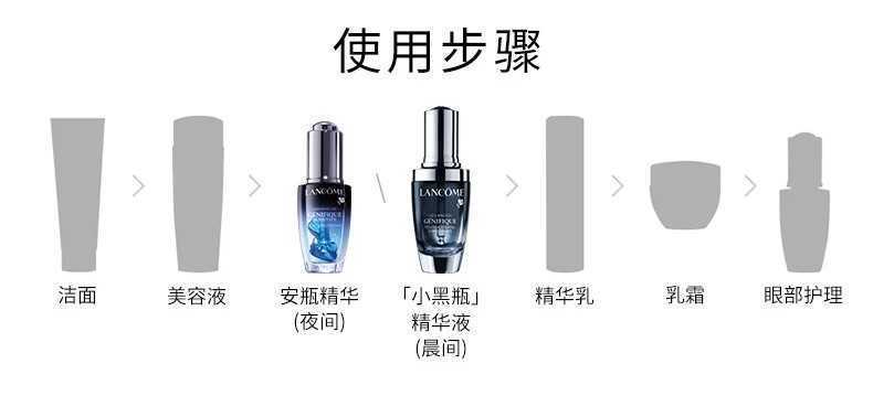 兰蔻安瓶精华液使用顺序