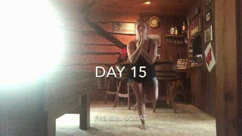 女生深蹲一个月效果图对比