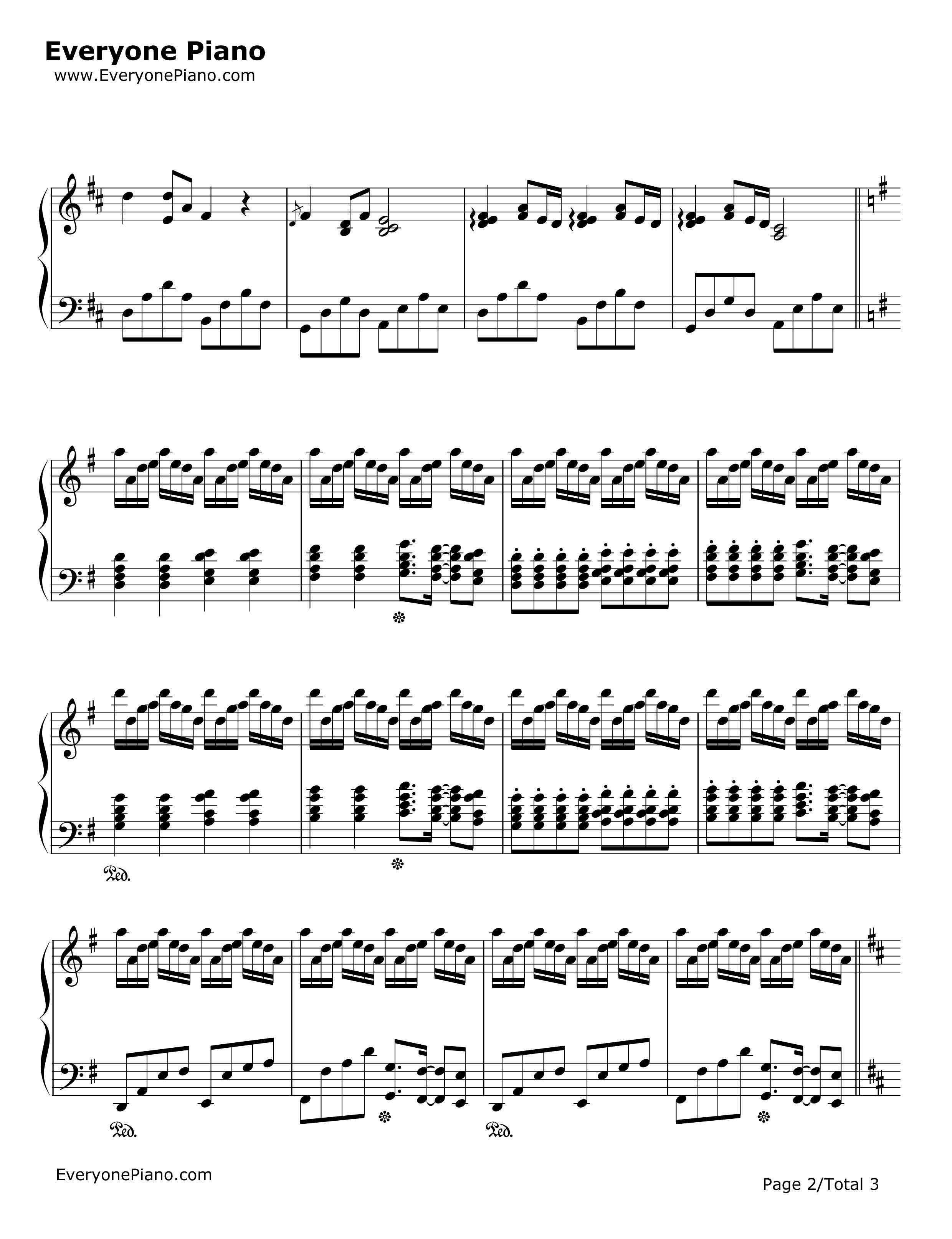 菊次郎的夏天钢琴谱