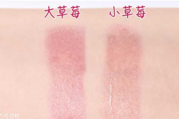 mistine草莓变色唇膏颜色