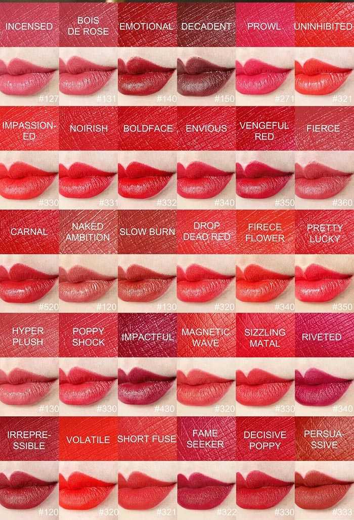 雅诗兰黛口红色号对照表大全 雅诗兰黛口红色号对照表大全