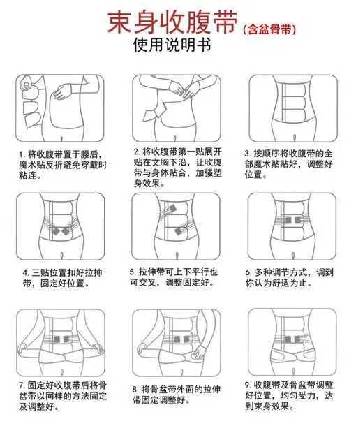 产后束腹带怎么绑图解