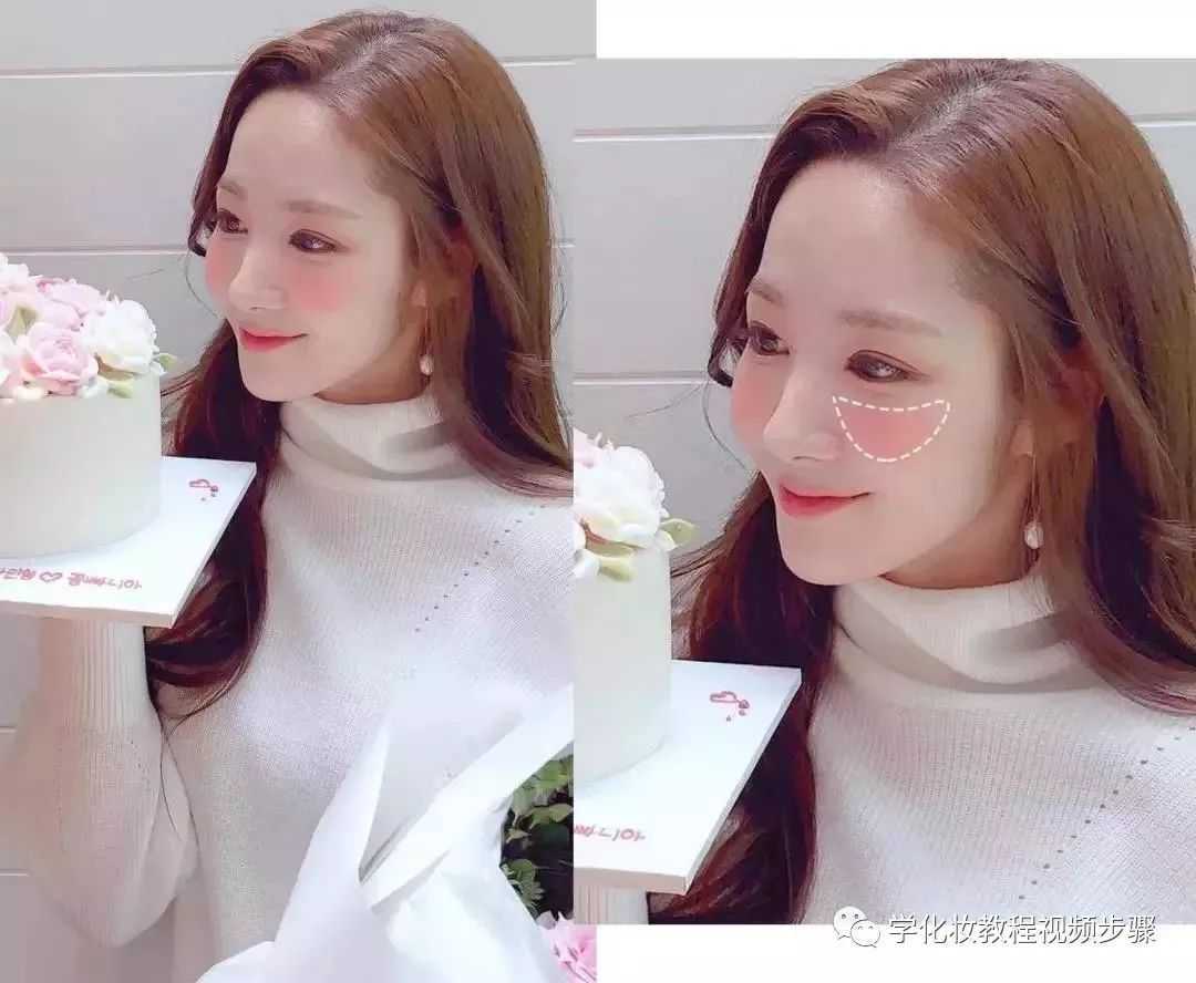 各种脸型腮红的画法图解