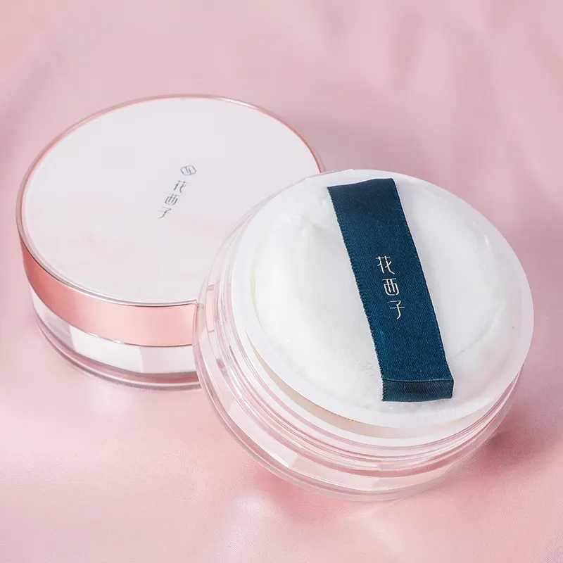 玉女桃花轻蜜粉定妆步骤