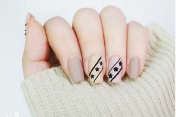 复古橘美甲教程，莫兰迪色丝绒美甲教程