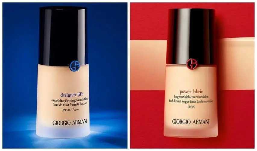 阿玛尼蓝色和红色粉底液有什么区别