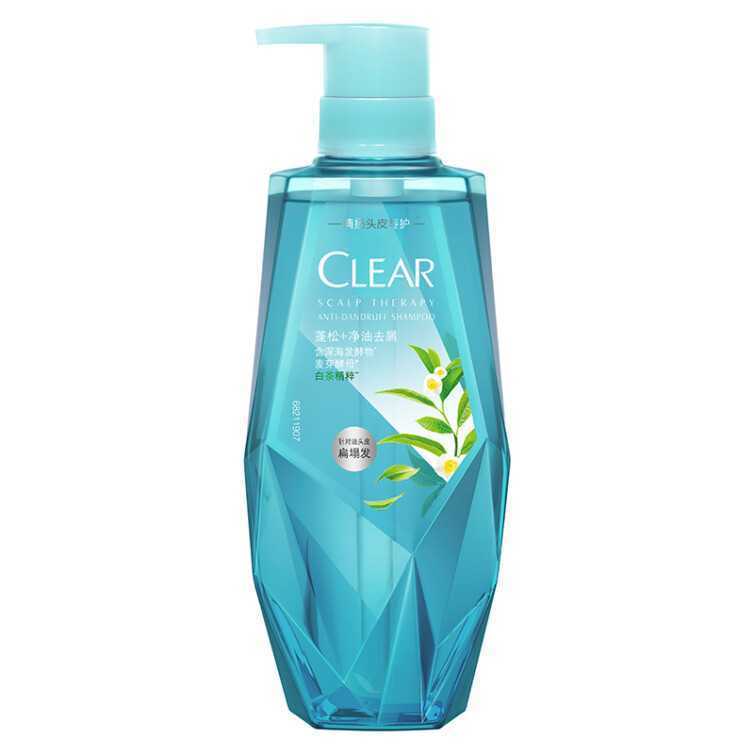 清扬（CLEAR）植觉无硅油蓬松净油去屑洗发水 白茶精华700g 洗发露洗头膏