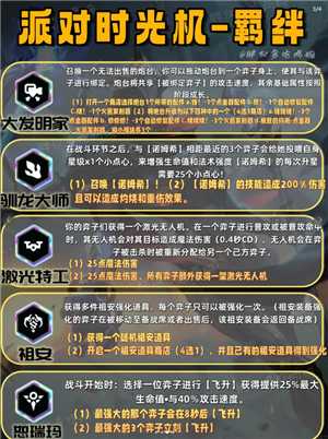 金铲铲之战派对时光机攻略 金铲铲之战派对时光机有哪些羁绊 金铲铲之战派对时光机攻略 金铲铲之战派对时光机有哪些羁绊