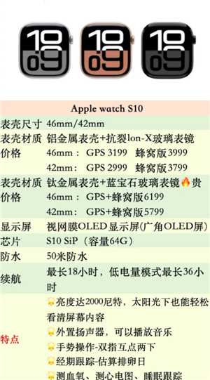 苹果手表se和s10的区别 苹果手表se和s10哪个值得入手 苹果手表se和s10的区别 苹果手表se和s10哪个值得入手