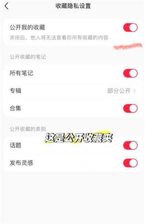 小红书收藏别人的笔记别人知道吗 小红书收藏怎么设置仅自己可见