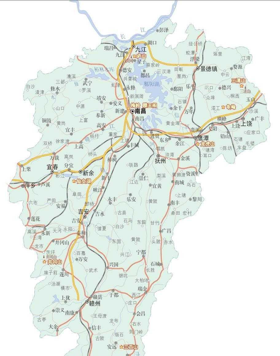 江西在中国地图上什么位置