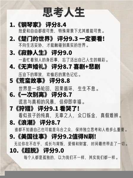 必看60部震撼人心的经典电影