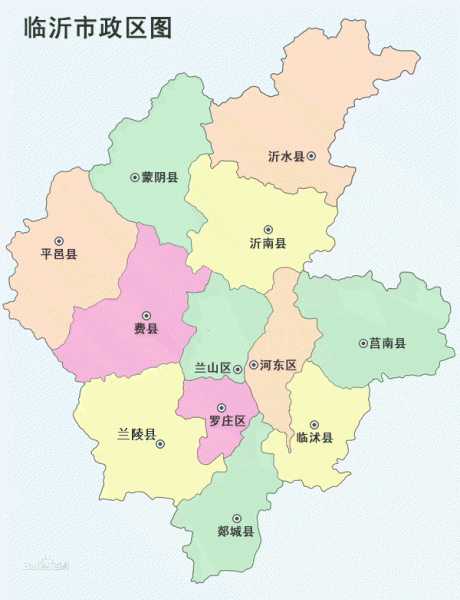 山东临沂三区九县