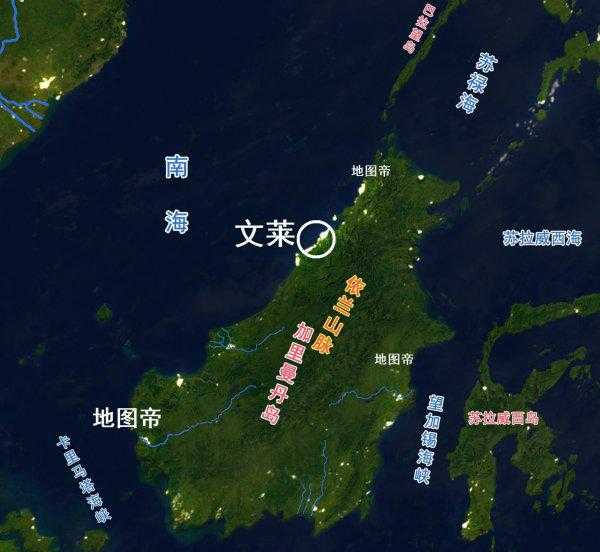 文莱在地图上哪个位置